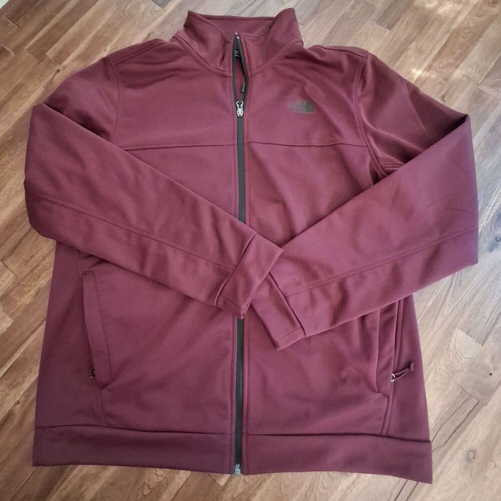 The North Face 100 Cinder Jacket Mens Large Burgundy Full Zip NF0A3RT1 Outdoor